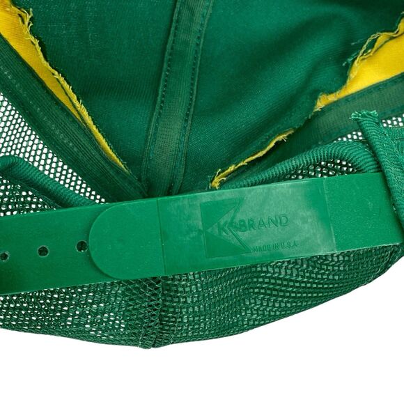 VTG 80s Lynks Seeds Trucker Hat Cap Adjustable K Brand Farmer Snapback USA (H10) - Picture 7 of 9